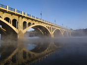 Reflected Saskatoon Bridge