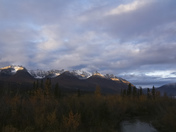 Sunrise over the Yukon Mountains