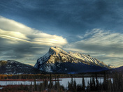 cool clouds over mt. Rundle