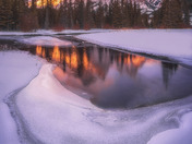 Snow Mountain On Fire