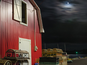 Nighttime on the wharf.