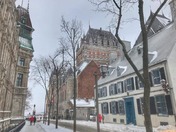 Snowy Old Quebec City