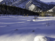 Sweeping Snowy View of Mt. Lorette