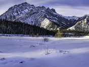 Panorama of Mt. Lorette from Wasootch 