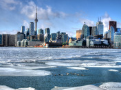 Toronto Harbor in winter
