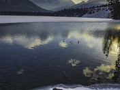 Setting Sun at Gap Lake