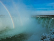 Rainbow over the falls