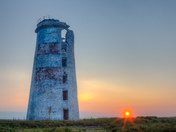 Sunrise at the old lighthouse of South-West-Point, Anticosti 