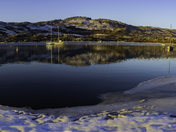 Calm Winter Lake Waiting for Spring