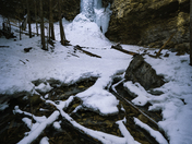 Frozen Waterfall at Winter's End