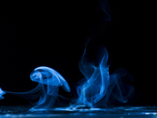 Ðlien made of smoke and match