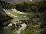 Mt. Yamnuska at Seebe Dam