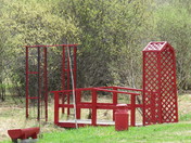 Red Bridge and Trellises