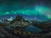 Aurora over the Mt. Assiniboine