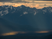 Light amongst mountains