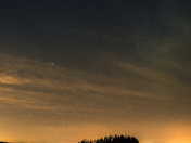 Night sky in Elk Island