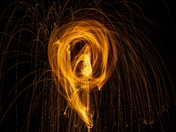 Steel Wool On Fire