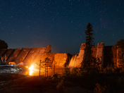 Campfire at Scott Falls Dam