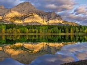 Morning Mountain Lake Reflection