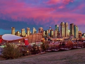 Vibrant Sunrise City