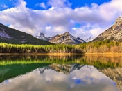 Scenic Mountain Lake Reflections