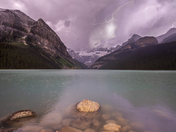 Thunderstrom in Lake Louise