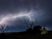 lightning over Teepee