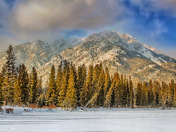 Snowy Banff Mountains