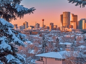Frosty Winter Skyline