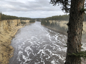 Breathtaking Hay River nerving into the landscape 