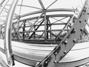 The pattern drawn by the bridge.