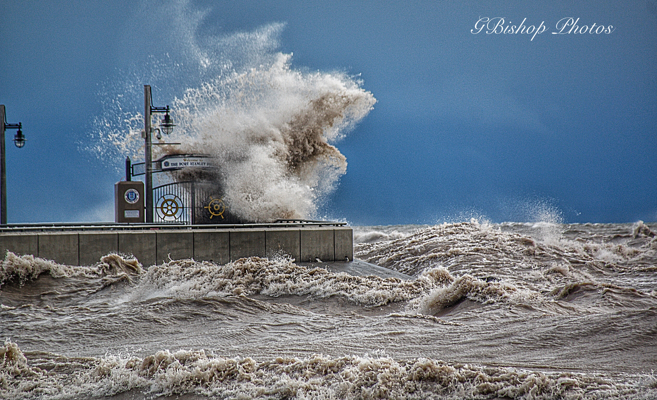 Windy day at Port Stanley 