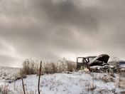 GMC Truck Winter Scene