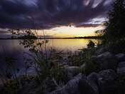 Sunset at Astotin Lake 
