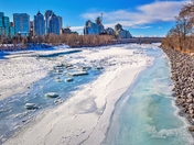 Snowy Riverside Calgary
