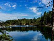 Quiet lake in Smuggler's Cove, Sunshine Coast, BC
