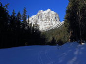 Skiing Moraine Lake Road