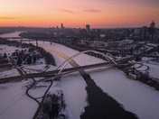 The North Saskatchewan river