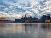 Cloudy Toronto sunset