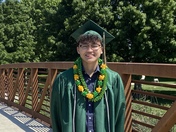 Rylan Nocon graduating from Monterey Trail High School. 