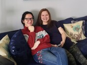 Christine( on left) and Margaret( on right) , twin sisters, graduating from Mira Loma High School
