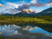 Evening Glow Three Sisters