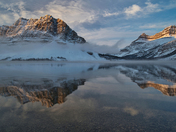 Misty Morning at Bow Lake