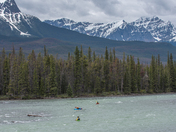 Kayaking on the Athabasca River