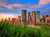 Sunrise Over The Calgary Skyline