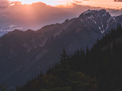 Sulphur Mountain at sunset