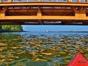 Indigenous looking like paintings created in water.