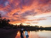 Love under the sunset 