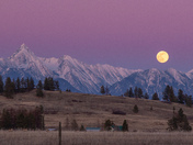 Moon over the Rockies