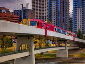 Cloudy Train Ride In Calgary
